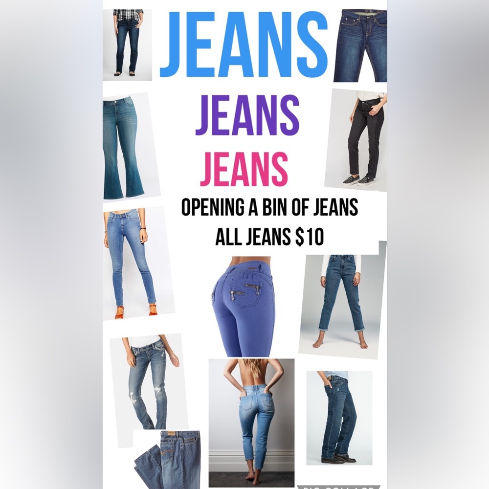 Opening a Bin of JEANS πππππ and TOPS. All $10 or 2 x $16 - Picture 2 of 3